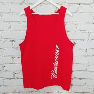 Budweiser Red Cotton Tank Top